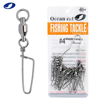 #ad #ad Ball Bearing Swivel with Coast Lock Swivel Snap Fishing Tackle Connectors