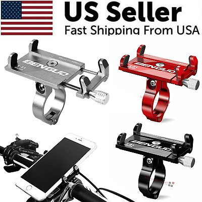 #ad #ad Aluminum Motorcycle Bike Bicycle Holder Mount Handlebar For Cell Phone GPS US