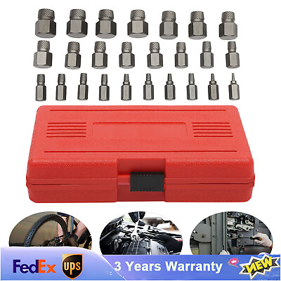 #ad Stripped Bolt Extractor Impact Socket Set 25 PCS Damaged Bolt Remover Easy Out