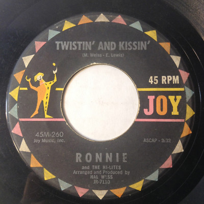 #ad RONNIE amp; THE HI LITES 45 Wish That We Were Married Twistin amp; Kissin 1962 Doo Wop