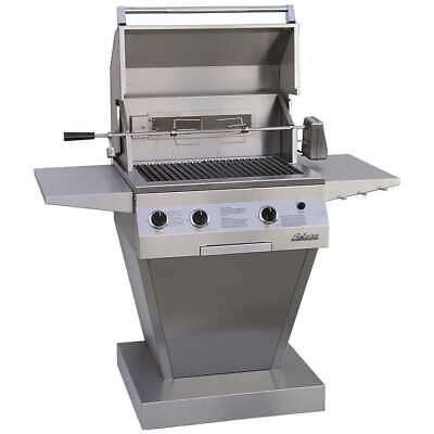 #ad Solaire 27 quot; Deluxe All Infrared Natural Gas Grill Rotis On Pedestal Base