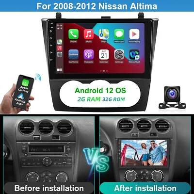 #ad Android 12 For 2008 2012 Nissan Altima Teana Carplay 9quot; Car Radio GPS Navi