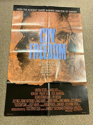 #ad CRY FREEDOM Original Theatrical Movie Poster 1987 Kevin Kline