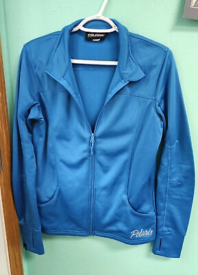 #ad Stylish Polaris Light Zip Up Sweater In A Gorgeous Blue