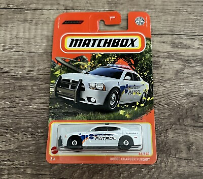 #ad Matchbox Dodge Charger Pursuit Patrol Car 86 100 “NEW” Free Shipping