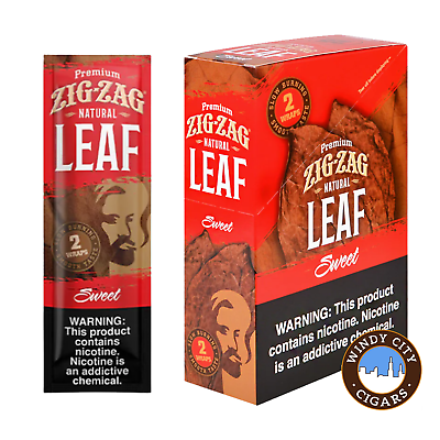 #ad Zig Zag Natural Leaf Sweet Wraps 10 Pouches