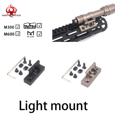 #ad Night Evolution Light Mount For M300 M600 Flashlight Mount Keymod MLOK SYSTEM