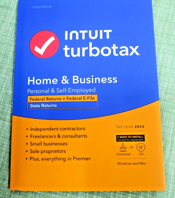 #ad #ad NEW TurboTax Home amp; Business 2023 Federal State for 1 User Windows Mac CD