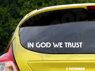 #ad In God We Trust Decal vinyl Sticker Car Auto Window Stickers Decals