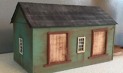 #ad HO Scale Freight House Structure Kit Laser Cut