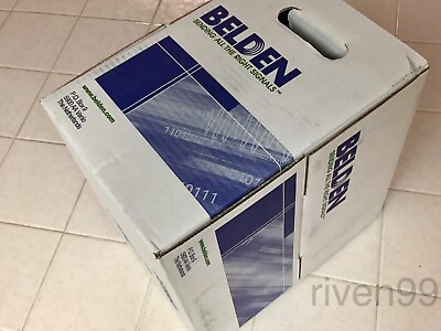 #ad BELDEN Foil Shielded 24AWG Cable RS 232 Multi Conductor Pair 500ft 152m Box
