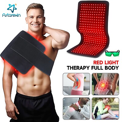 #ad Red Light Therapy Pad Mat LED Infrared Full Body Device Back Muscle Pain Relief