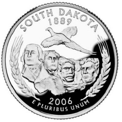 #ad #ad 2006 S Proof South Dakota State Quarter Uncirculated US Mint