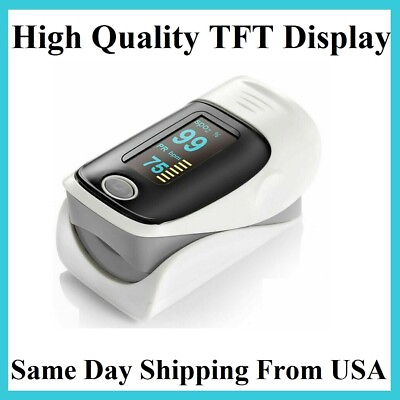#ad #ad USA FDA Finger Pulse Oximeter Blood Oxygen Sensor O2 SpO2 Monitor Heart Rate New
