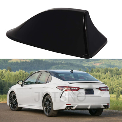 #ad For Toyota Camry Glossy Black Fin Antenna Cover Car Signal Radio AM FM Aerial