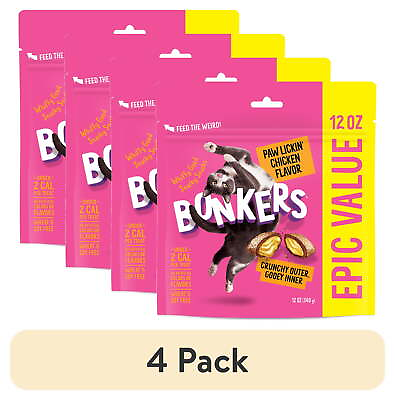 #ad Bonkers Crunchy and Soft Cat Treats Paw Lickin