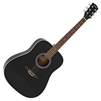 #ad ADM Dreadnought Acoustic Guitar Kit with Free Online Lesson for Beginner Black