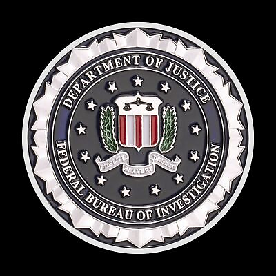 #ad #ad Department of Justice DOJ Silver Federal Bureau of Investigation FBI Challenge C