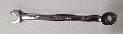 #ad Snap on Tools NOS 12mm Metric 0° Non Reversing Ratcheting Combo Wrench SOXRM12