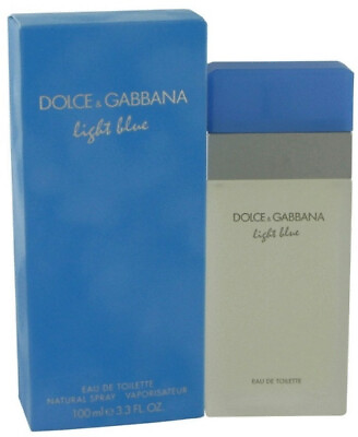 Dolce amp; Gabbana Light Blue 3.3oz 3.4oz Women#x27;s Eau de Toilette Spray Brand New