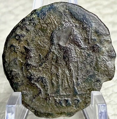 #ad Authentic Ancient Roman Coin 378 383 AD Gratianus Kneeling Female Genuine