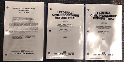 #ad NEW 2023 FEDERAL CIVIL PROCEDURE before TRIAL Rutter Practice Guide Complete Con