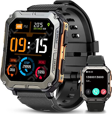 #ad #ad 2024 New Blood Pressure Smart Watch Men Military Fitness Tracker Wristwatch