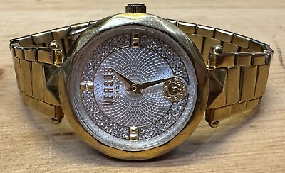 #ad #ad VERSACE VERSUS VSPCD9421 Gold Plated 36mm Quartz CZ Dial Women#x27;s Wrist Watch