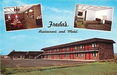 #ad St Louis Missouri Freda#x27;s Restaurant Interior Motel Room 1960s PC
