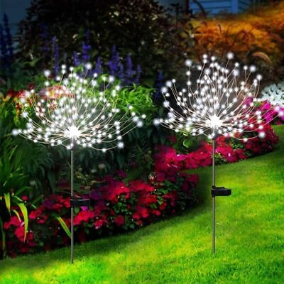 #ad 150 LED Solar Firework Lights Waterproof Outdoor Path Lawn Garden Lamp Decor