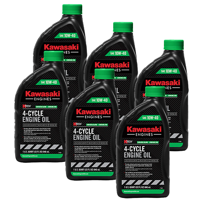 #ad 6PK Genuine OEM Kawasaki 10W40 Motor Oil Quart 4 Cycle K Tech 99969 6296
