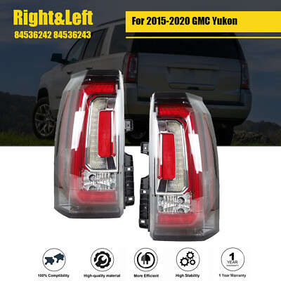 #ad Taillights Rear LHRH Pair For 2015 2020 GMC Yukon Series Brake Tail Light Lamp