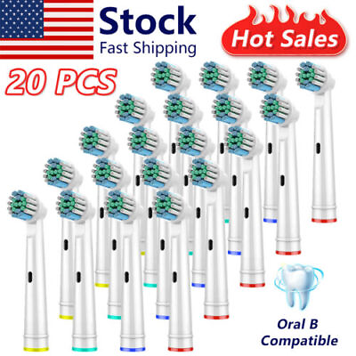 #ad Replacement Toothbrush Heads 20 Pcs Professional Compatible with Oral B Braun