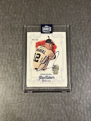 #ad 2020 Topps Archives Signature Series Topps A amp; G Yasmani Grandal Auto 58