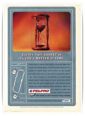 Fel Pro PermaDry Plus Gaskets Federal Mogul Auto Parts Vintage 1999 Magazine Ad