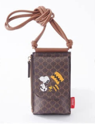 #ad Peanuts Snoopy Small Shoulder Bag 6.6” x 4.3” Shimamura