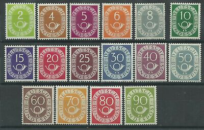 1951 52 Germany Federal Series Amount And Horn Di Mail 16 V MNH MF26554