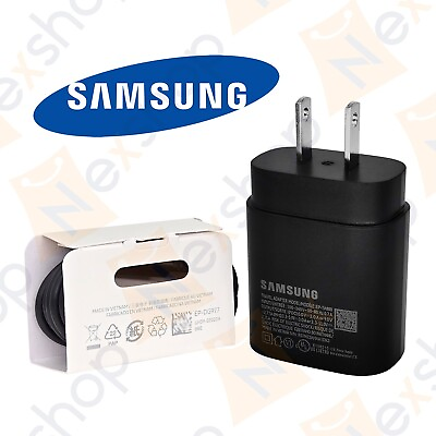 #ad Original Samsung Galaxy A33 A25 A24 A23 A15 A05 Super Fast 25W Charger amp; Cable