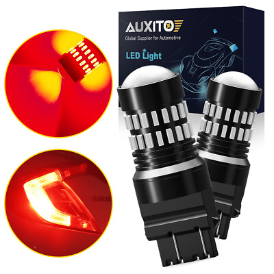 #ad AUXITO 3157R 3057 4057 Super Bright Red LED Turn Signal Brake Tail Light Bulb 2X
