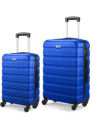 #ad Hardsided Luggage Sets 2 piece With Spinner Wheels20quot; 24 inch Suitcase