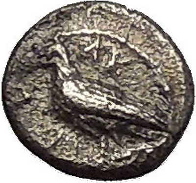 #ad AKRAGAS SICILY 450BC Eagle Crab Rare R1 Ancient Silver Greek LITRA Coin i54081