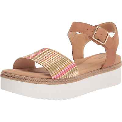 #ad Clarks Women Platform Ankle Strap Sandals Lana Shore Size US 9M Light Tan Combi