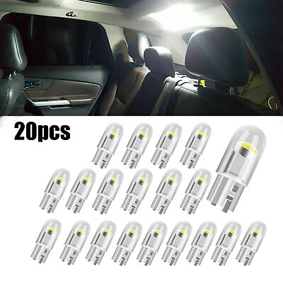#ad #ad 20Pcs White LED Interior Map Dome License Plate Light Bulbs T10 194 168 W5W 2825