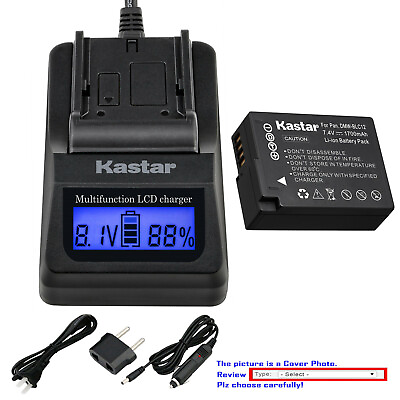 #ad Kastar Battery LCD Fast Charger for Panasonic DMW BLC12 Panasonic Lumix DMC G85
