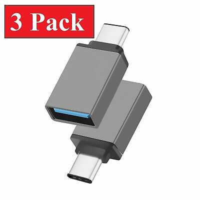 #ad 3 Pack USB C 3.1 Male to USB A Female Adapter Converter OTG Type C Android Phone
