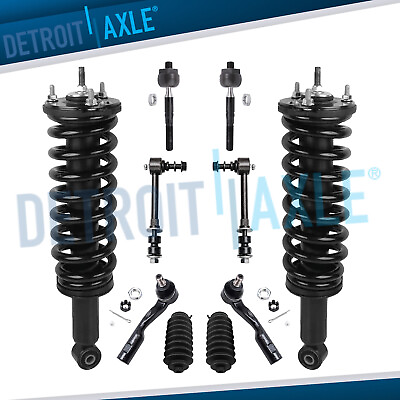 #ad 10pc Front Struts amp; Spring Assembly Tie Rod End Kit For 2003 2006 Toyota Tundra