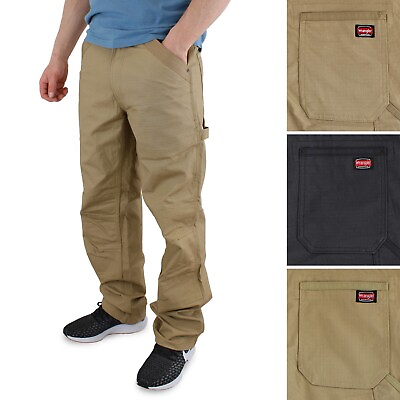 #ad #ad Wrangler Workwear Men#x27;s Work Pants 5 Pocket Rip Stop Reinforced Knee amp; Pockets
