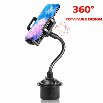 #ad Universal Adjustable Car Mount Gooseneck Cup Holder Cradle for Cell Phone iPhone