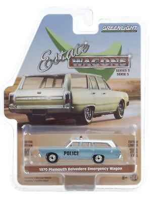 #ad #ad GREENLIGHT 29990 C 1970 Plymouth Belvedere Police Emergency Diecast Car 1:64