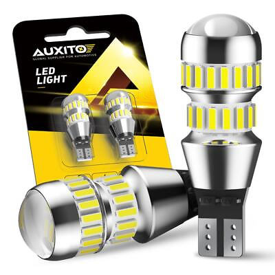 #ad 2X AUXITO 921 912 LED Reverse Backup Back Light Up Canbus Super Lamp White EXD
